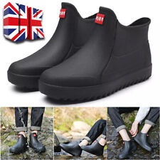 Mens Wellington Rain Boots Garden Outdoor Wellies Boots Short Ankle Shoes Size U