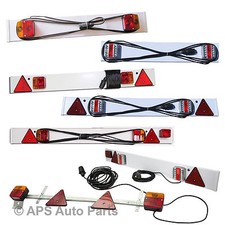 3ft 4ft 5ft Standard or LED Trailer Light Board Cable Caravan Car Van Boat Lorry