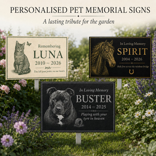Personalised pet memorial - pet,