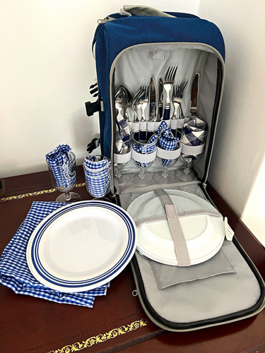 Kingcamp blue checked picnic - kingcamp,