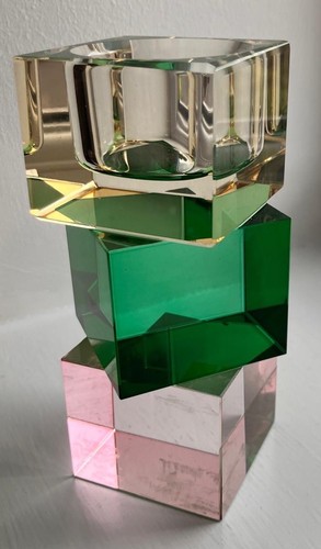 Crystal candle holder - crystal,
