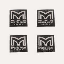 4pcs Replacement Martin Audio  Plastic Sticker  Speaker logo Badge 53mm x 53mm