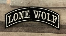 LONE WOLF TOP ROCKER PATCH