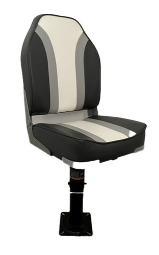 Charcoal folding boat seat - seat, &