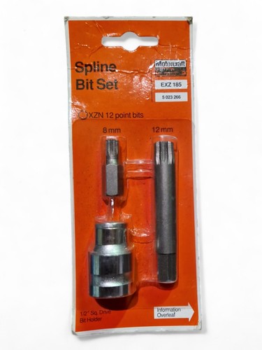 Spline bit set - bit, 8mm