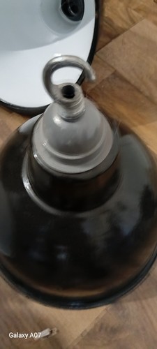 Industrial enamel light shade - industrial,