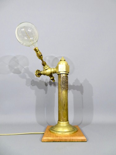 Antique brass water pump - water,