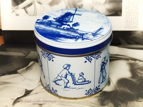 Dutch windmills blue - blue, and