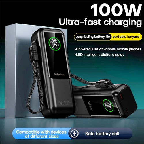 90000mah power bank pack 100w - bank,
