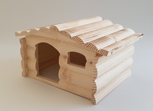 Guinea pig wooden house - wooden,
