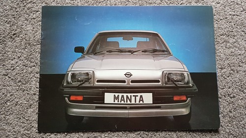 Opel manta sales brochure - opel,