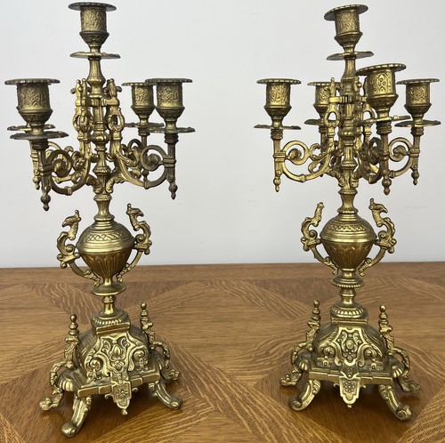 Candelabras vintage brass - candelabras,