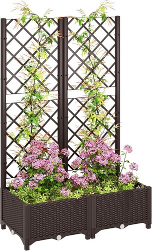 Trellis planter box garden - trellis,