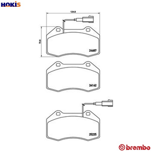 Brake pad set disc - brake,