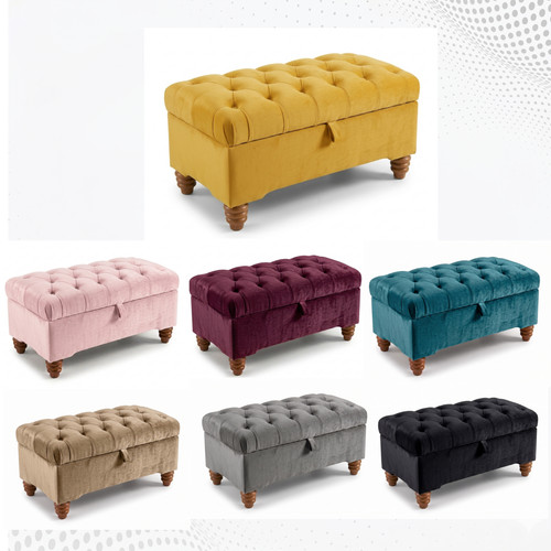 Ottoman chesterfield footstool - chesterfield,