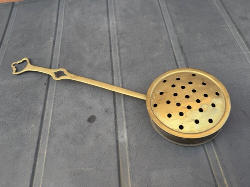 Antique pierced brass - antique, chestnut