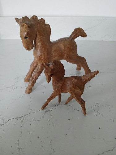 Set vintage hand carved - set,