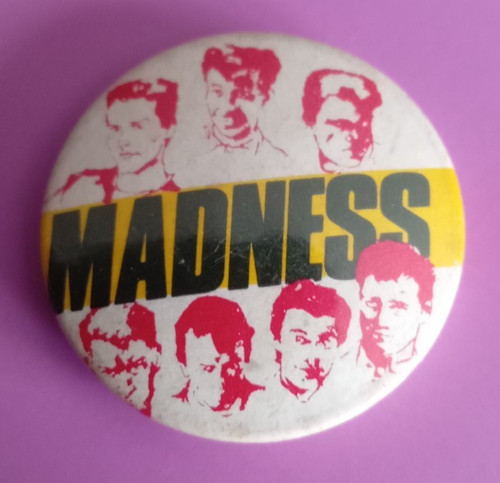 Madness vintage 1980s 25mm - madness,