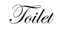 Toilet Door Sticker Decal