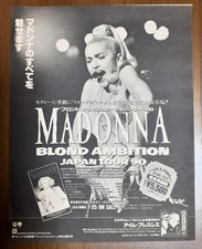 MADONNA "Blond Ambition Japan Tour 90 " Video AD Clipping  from Japan Magazine