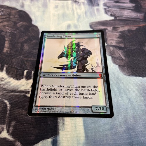 Sundering titan foil from - -,