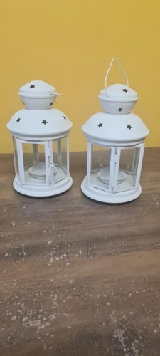 White vintage boho - , lantern