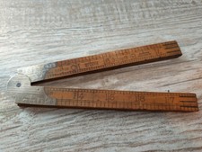Vintage Rabone Boxwood Foldout Ruler Wooden Measure No 2550  2ft