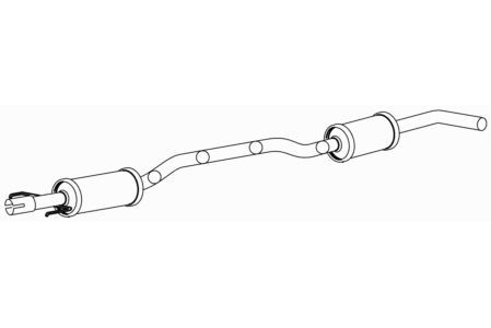 Quality centre exhaust - exhaust, middle