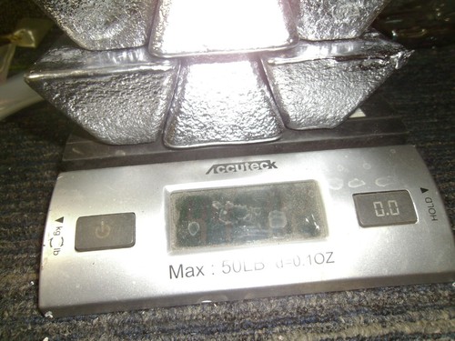 Lead ingots lbs - lead, clean
