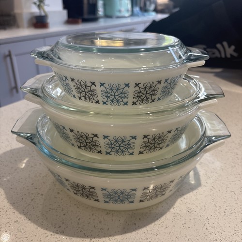 Vintage jaj pyrex set 3 - vintage,
