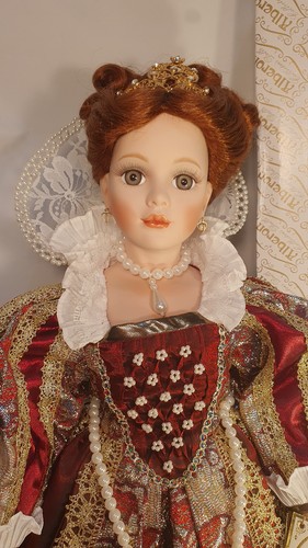 Porcelain doll elizabeth - porcelain, 1st"