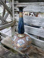 Antique Royal DoultonSlaters Tapestry Vase Art Noveau C 1902-1922 15.5"