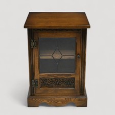 Old Charm Hi Fi Cabinet 1 Adjustable Shelf Light Oak FREE UK Delivery*