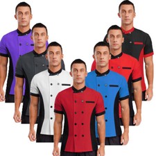 US Men Women Short Sleeve Chef