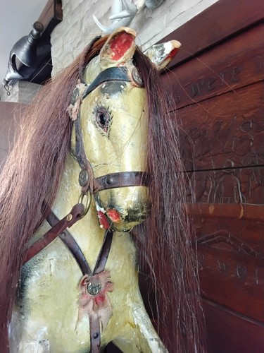 Antique rocking horse - rocking,