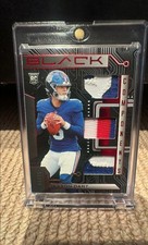 Jaxson Dart RC 2025 Panini Black Triple Patch /25 Ruby FOTL 'RUBY' Giants Chaser