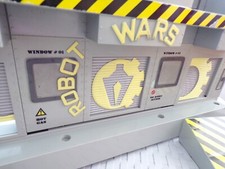 BBC Robot Wars Minibots Arena backdrop ramp door sound effects 1998 toy