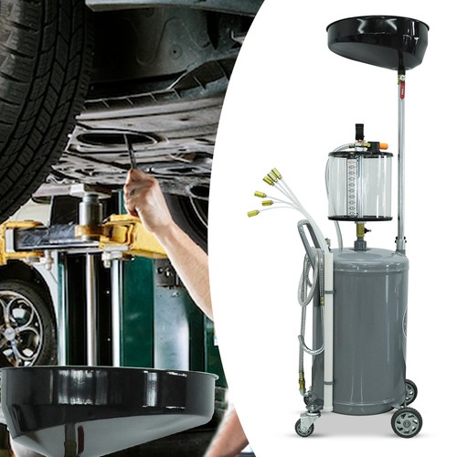 Oil drain tank garage 80l - drain, air