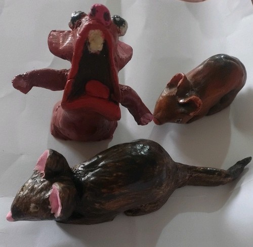 Amusing mice hand made - hand,