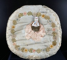 Lovely Antique Porcelain Half Doll Pin Cushion