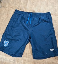Vintage Umbro England Football Shorts - Navy Blue - Size XL