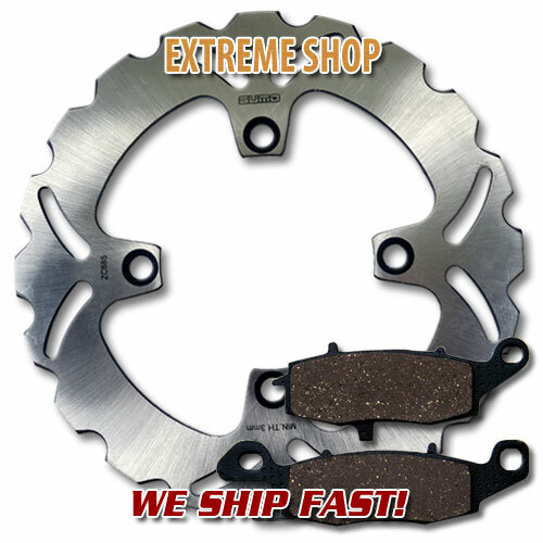 Rear brake disc rotor - +, pads