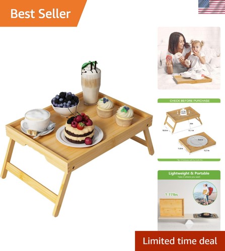 Bamboo breakfast bed - bamboo, tray