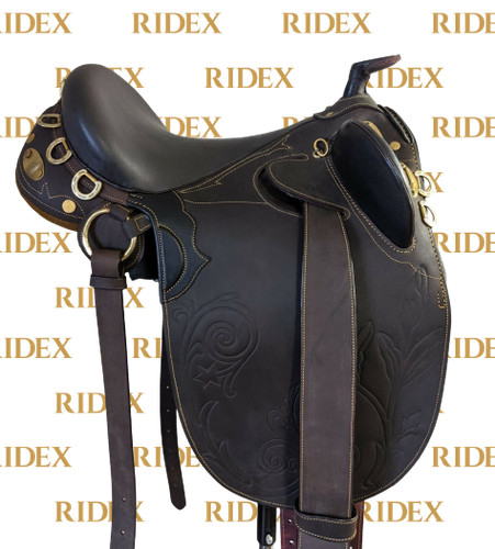 Australian stock leather horse - stock,