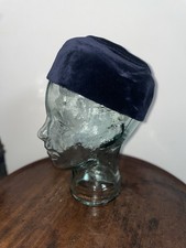 Marida Navy Velvet Pillbox