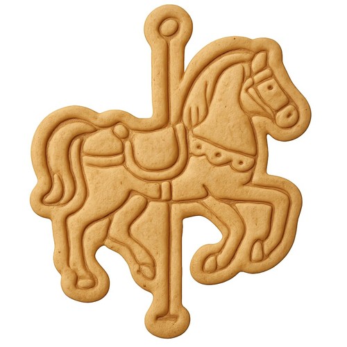Antique carousel horse - horse, cookie