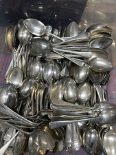 Dessert Spoons x 6 Old English silver plate nickel epns 7” Random