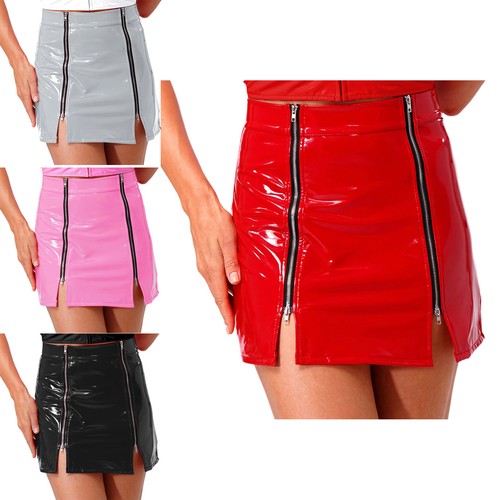 Women miniskirt pvc dress - women,