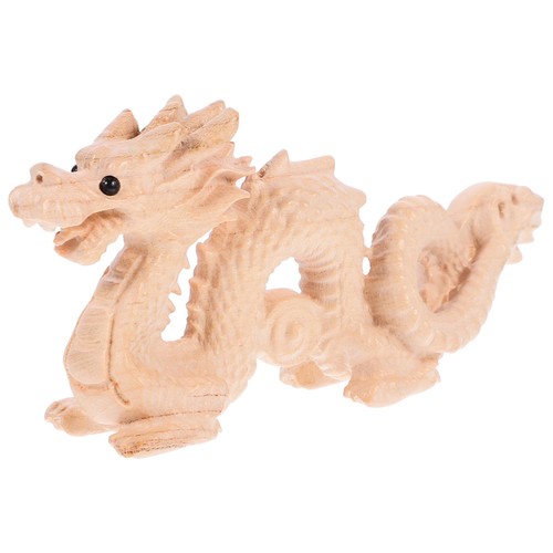 Dragon statue wooden - wooden,