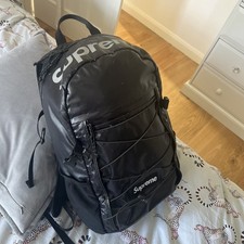 Supreme Black Backpack FW17 Reflective Cordura